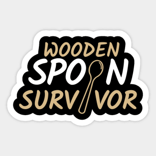 Wooden Spoon Survivor Sticker